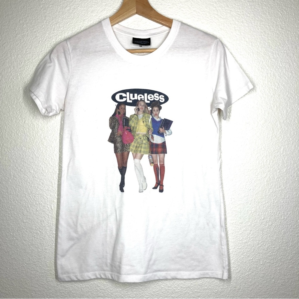 Clueless T-Shirt Vintage Movie Y2K Clueless Promo Tee XS Short Sleeves White